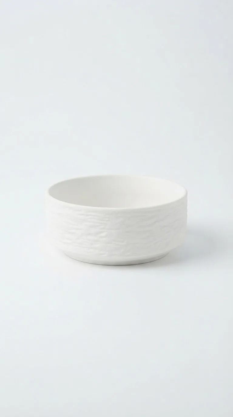 Classic Ceramic Serving Bowl With Premium Finish-BGZ-073B — White