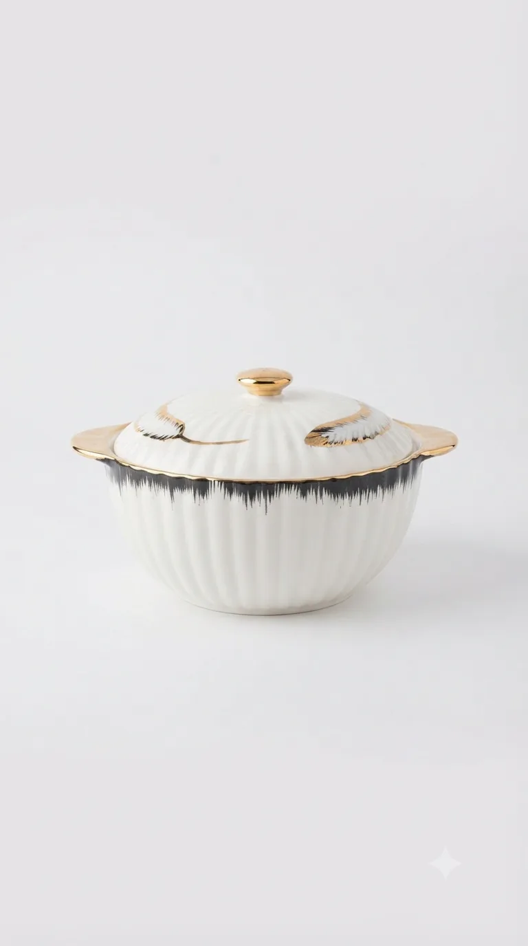 Premium Ceramic Dish For Stylish Everyday Serving-QA2543-(Small) — White · Small