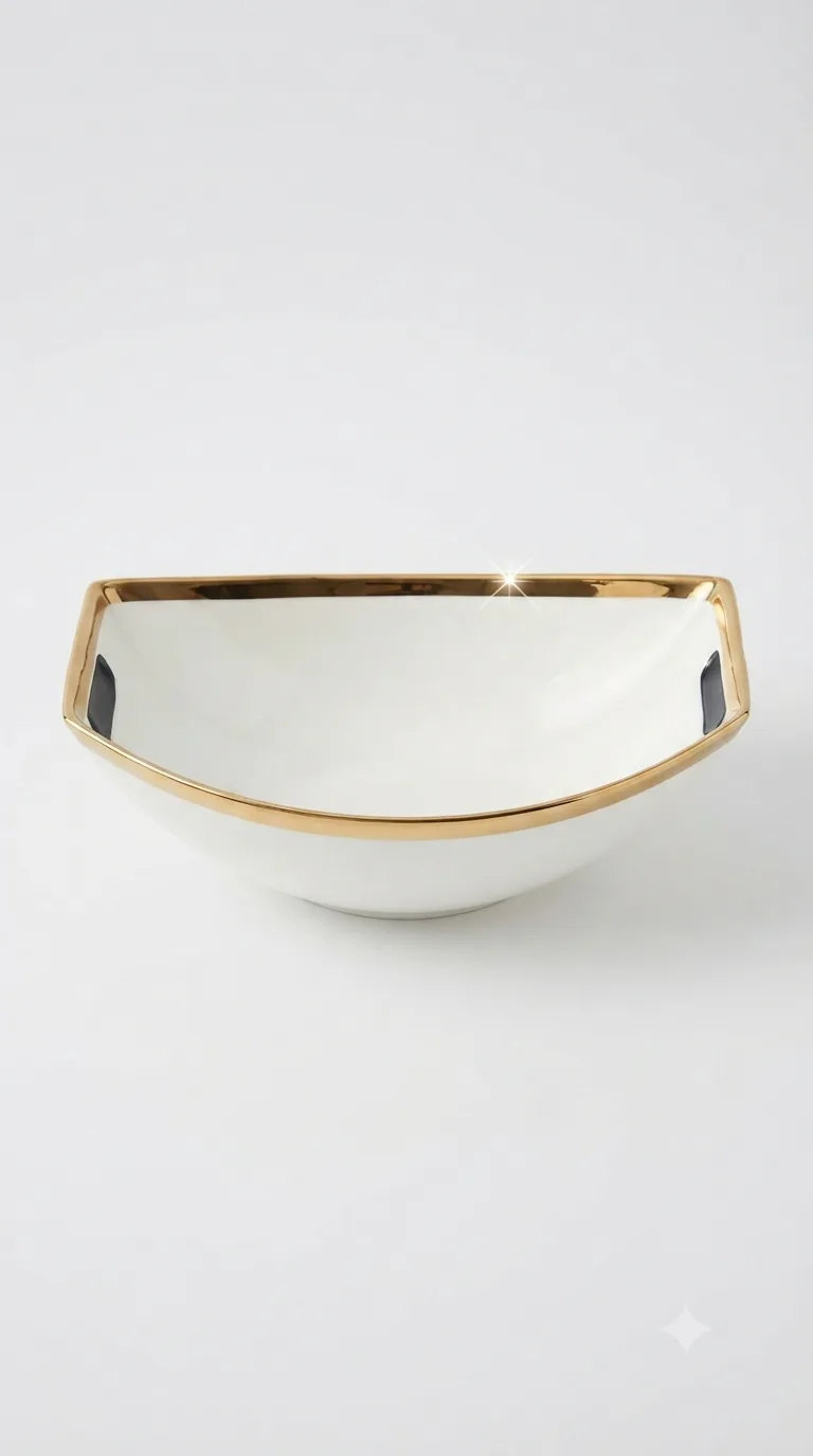 Luxury Ceramic Table Serving Dish-ML08-1 — White