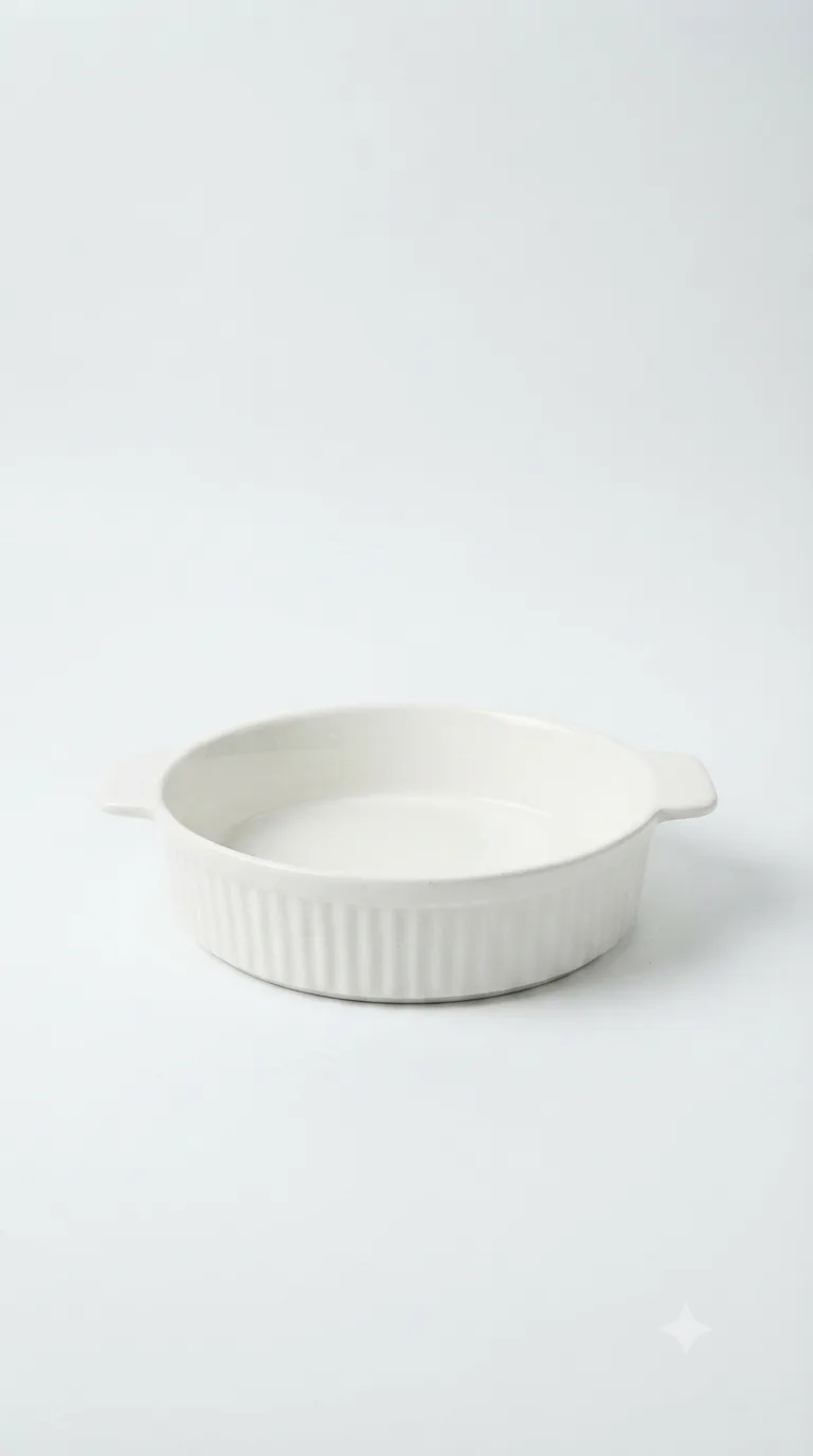 Luxury Ceramic Table Serving Dish-XH1104 — White