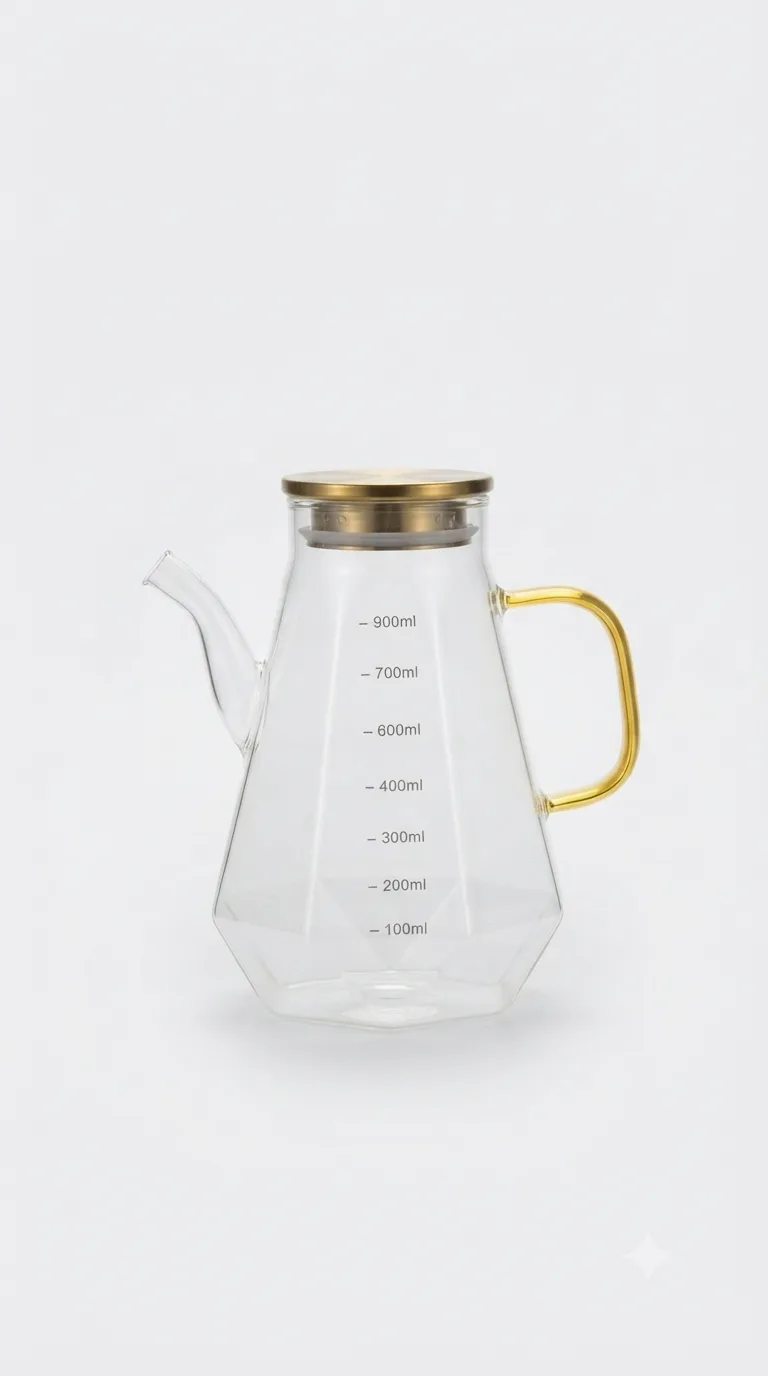Premium Kitchen Oil Bottle With Modern Design-423-9 — White