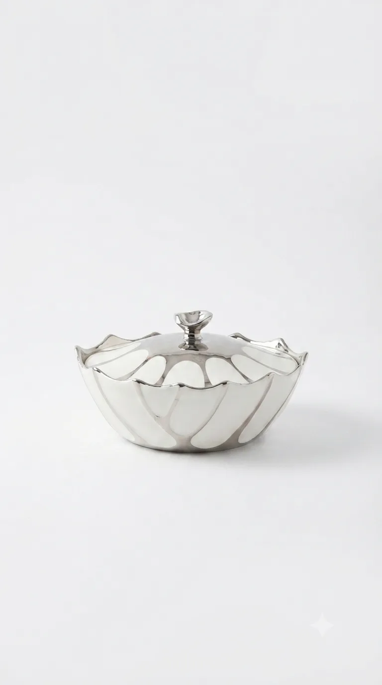 Luxury Ceramic Table Serving Dish-WH135-3S-Small — White · Small