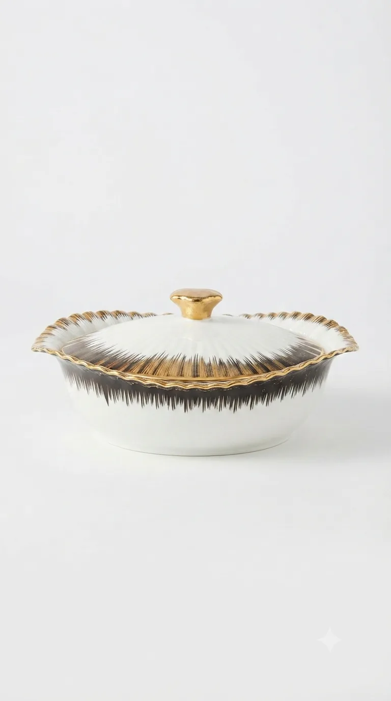 Luxury Ceramic Table Serving Dish-SBW-POT-Big — White · Big