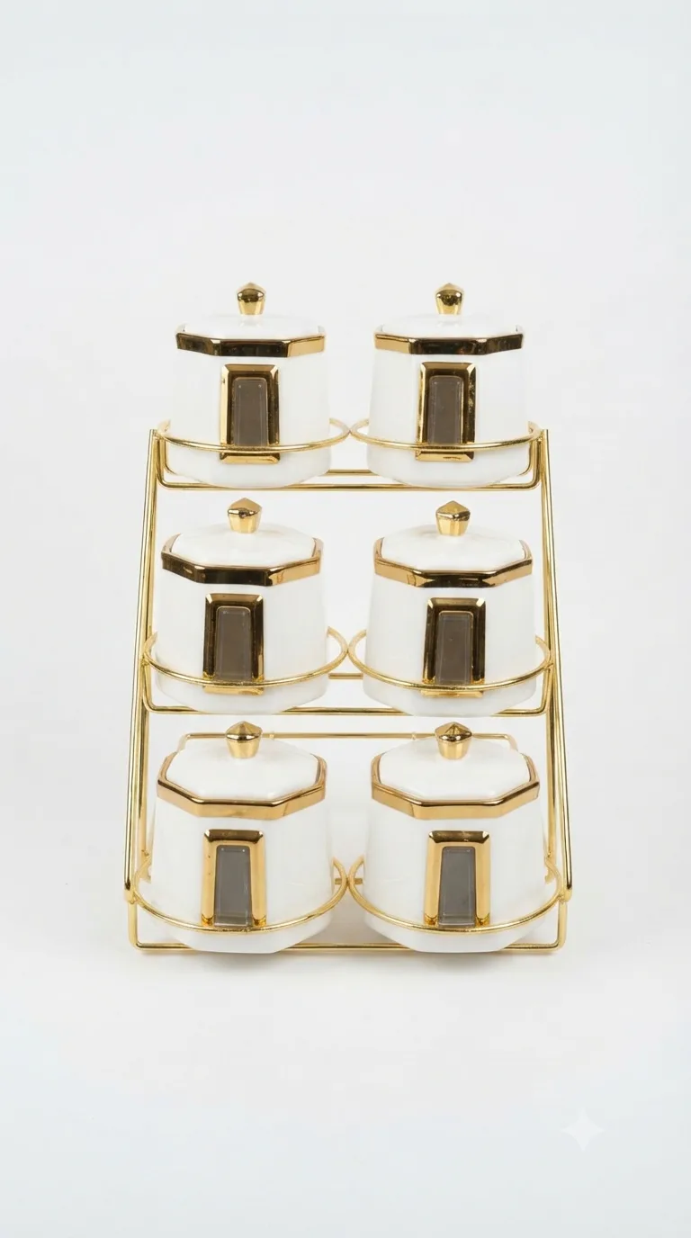 Royal Gold Canister Set-16741-82 — white