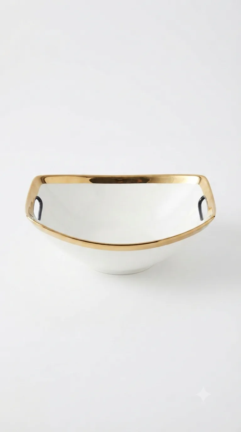 Luxury Ceramic Table Serving Dish-ML07-1 — White