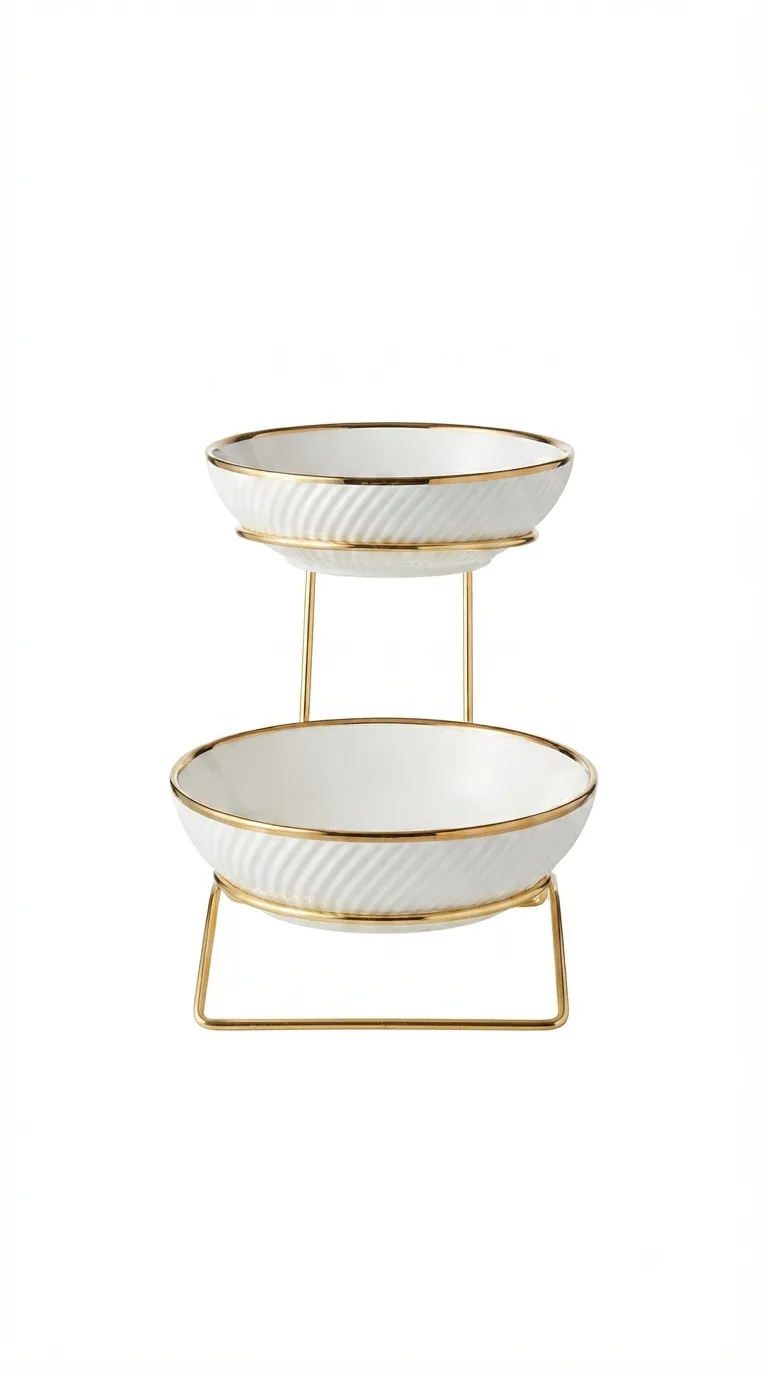 Luxury Ceramic Table Serving Dish-16741-86 — White