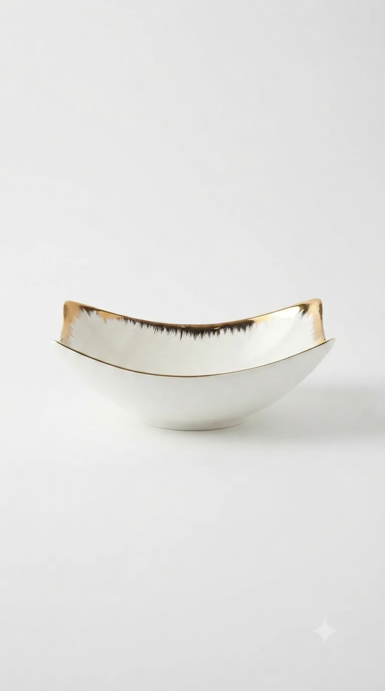 Premium Ceramic Multipurpose Snack & Dessert Serving Bowl-XYL216-85A — White