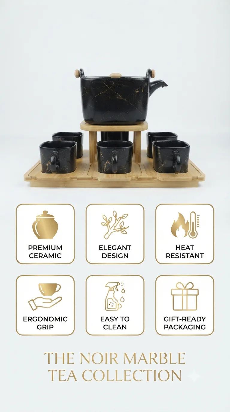 Signature luxury ceramic tea set collection-16741-33