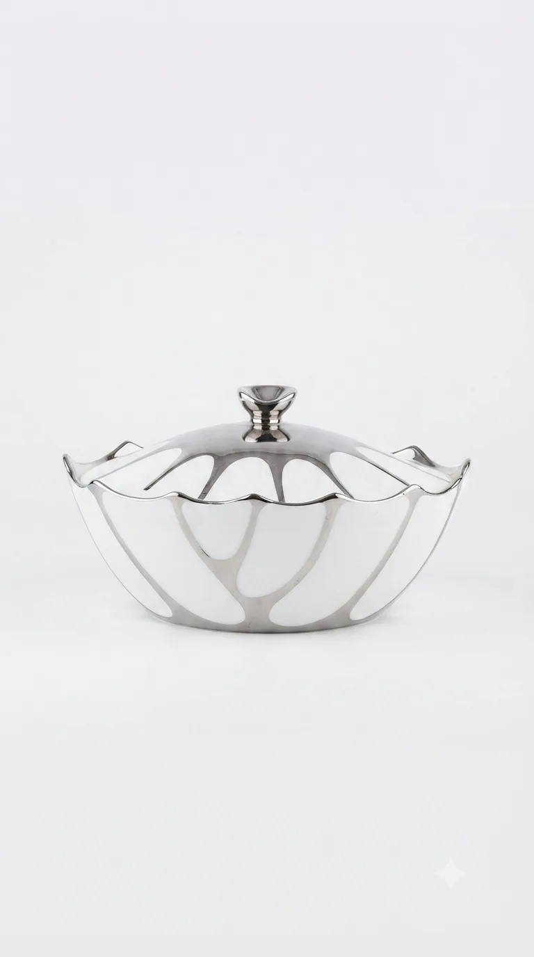 Luxury Ceramic Table Serving Dish-WH135-3S-Medium — White · Medium