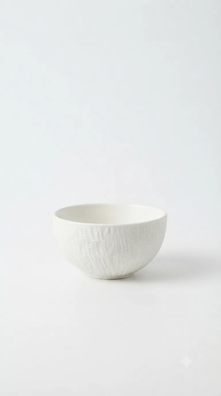 Classic Ceramic Serving Bowl With Premium Finish-BGZ-033W — White