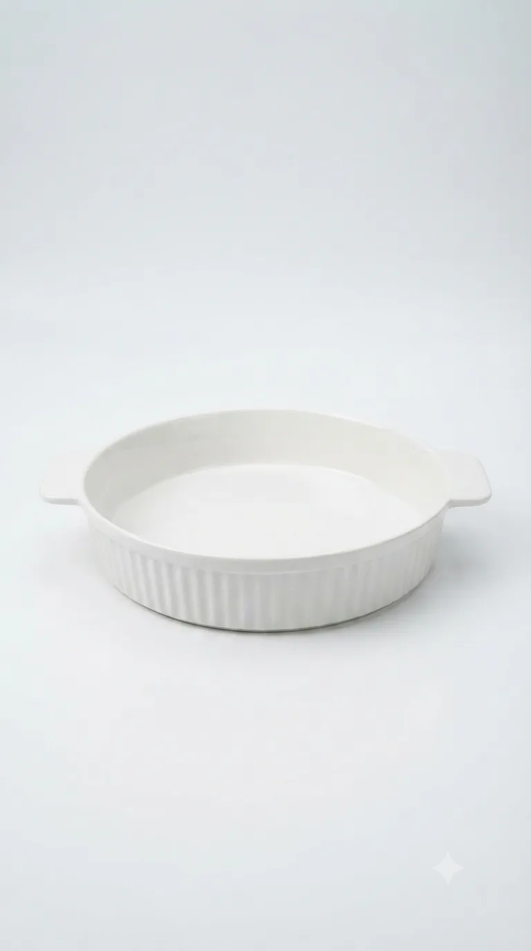 Luxury Ceramic Table Serving Dish-XH1105 — White